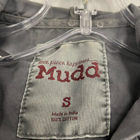 Mudd Womens Sleeveless Utility Vest Hoodie Gray Size Small - Picture 8 of 8